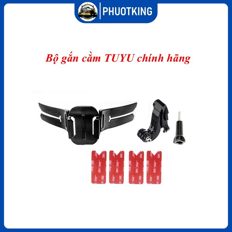 Bộ Mount dán cằm gắn camera TUYU chính hãng gắn mũ fullface - PHUOTKING