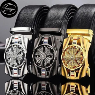 Thắt Lưng Da Nam - Khóa Tự Động Cao Cấp Dây Nịt Nam Mặt Xoay Chính Hãng, Phong Cách Hàn Quốc