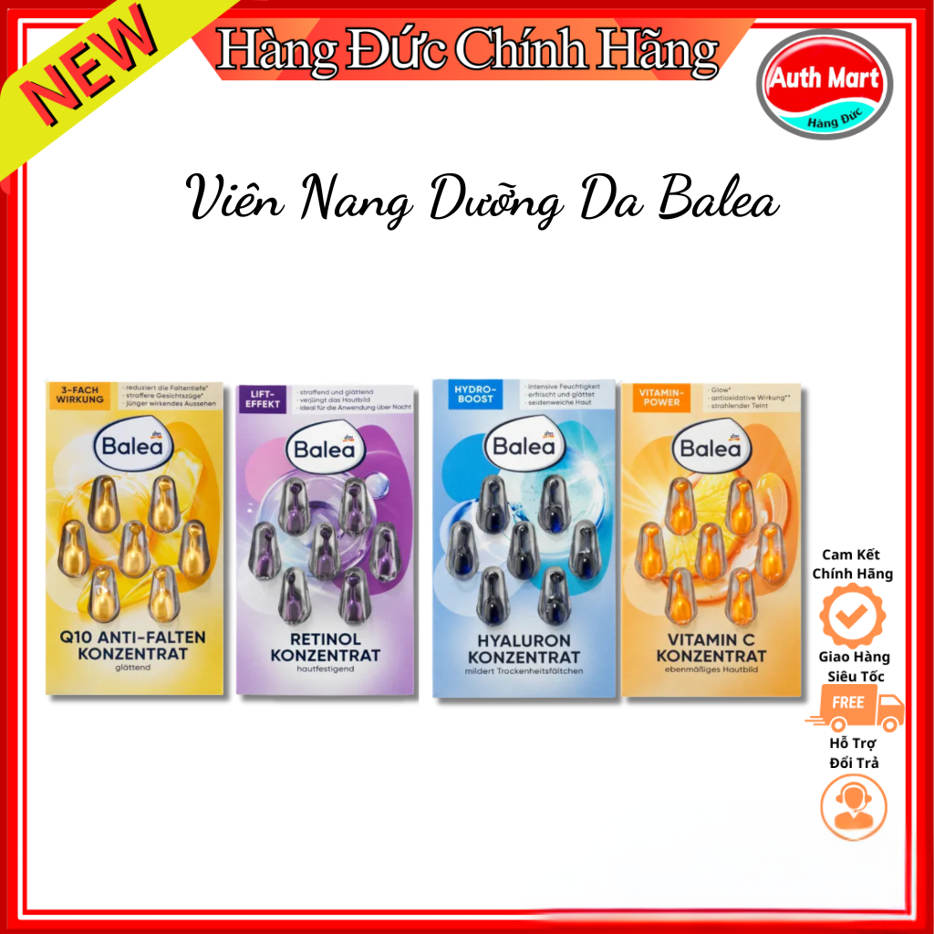 Viên nang Tinh Chất dưỡng da 7 Ngày Balea – Nội địa Đức