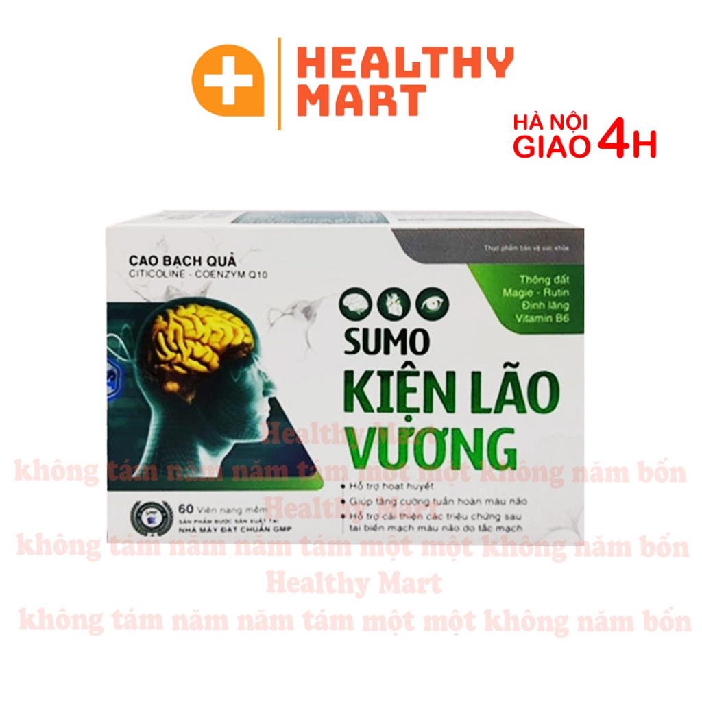 ✔️️️Hoạt huyết dưỡng não Kiện Não Vương - cải thiện trí nhớ, bảo vệ sức khỏe tuổi già Hộp 60v