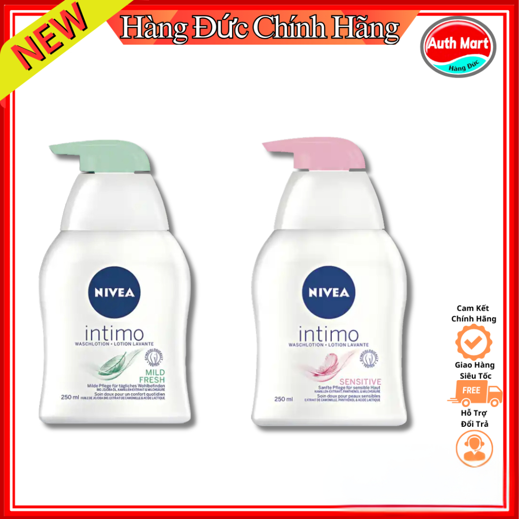 Dung dịch vệ sinh phụ nữ Nivea intimo Đức 250ml  NỘI ĐỊA ĐƯC