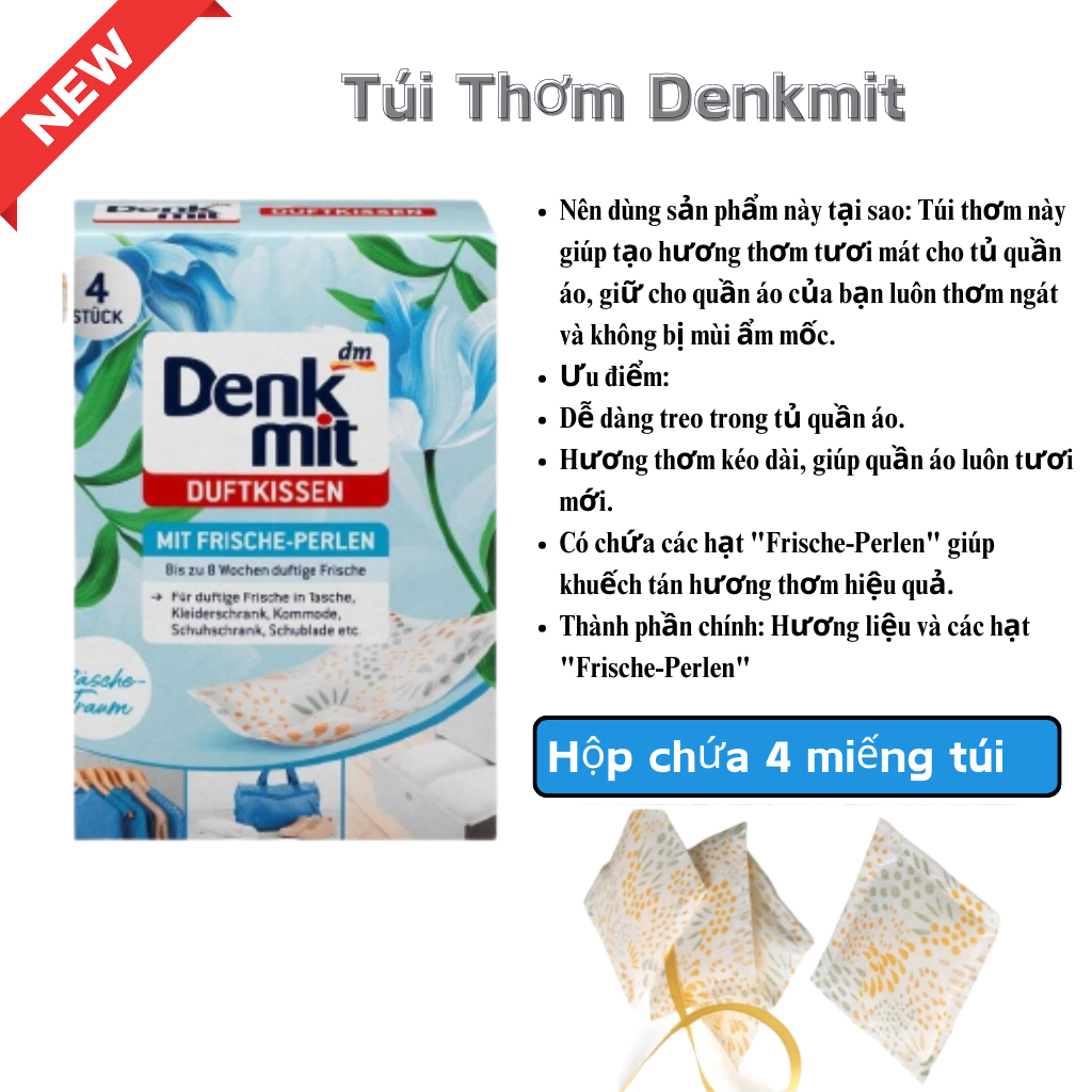 Túi thơm để tủ quần áo Denkmit NỘI ĐỊA ĐỨC