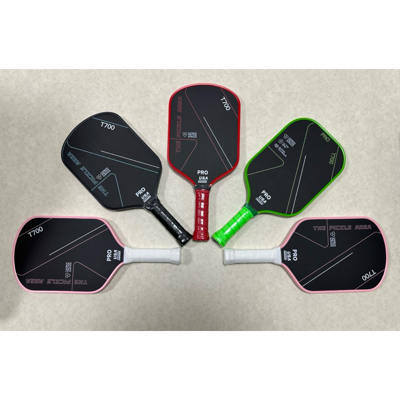 Vợt PickleBall T700, T700 Pro Sợi Carbon Siêu Bền, Mặt Vợt Nhám