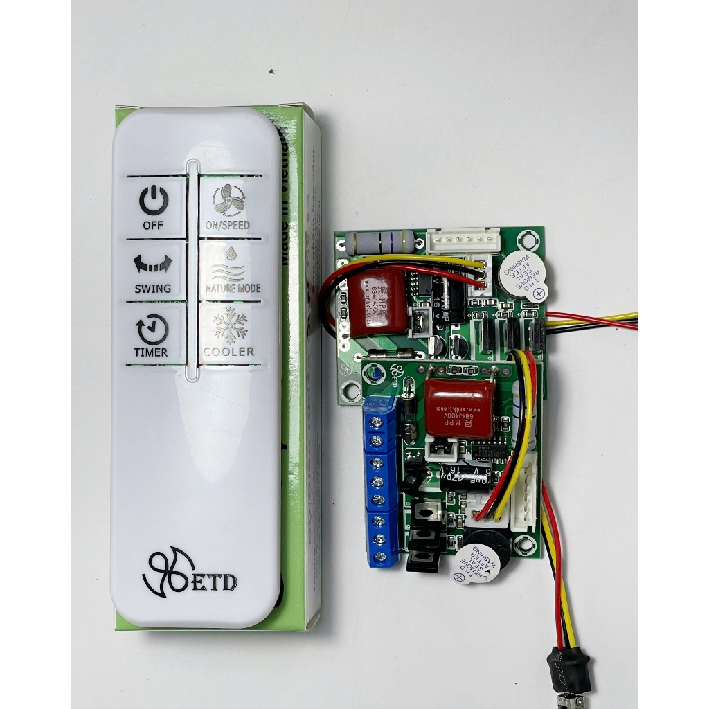 Bộ mạch quạt điều hoà FT323 322 V2 công suất lớn, hẹn giờ bật - tắt, quạt điều hòa, cây, hơi nước...điều khiển từ xa