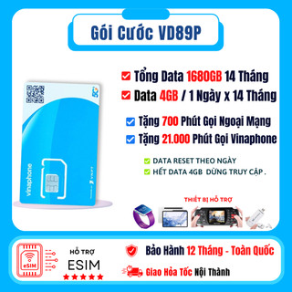 Sim4G D60G Vinaphone ( MIỄN PHÍ DATA + GỌI + CẢ NĂM ) BẢO HÀNH 12 THÁNG