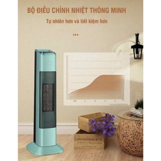Máy sưởi gốm ceramic Nineshield công suất lớn, Quạt sưởi ấm cho bé máy sưởi ấm phòng ngủ chính hãng