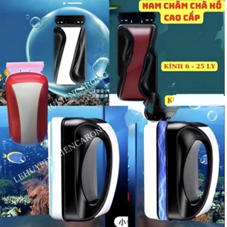 Lau Kính Bể Cá Nam Châm, Vệ sinh Hồ Cá Cho Kính 6 - 25 Ly Hàng Cao Cấp