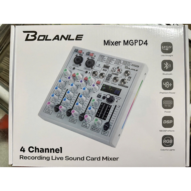 Mixer Karaoke livestream MGPD4 hiệu ứng đèn LED