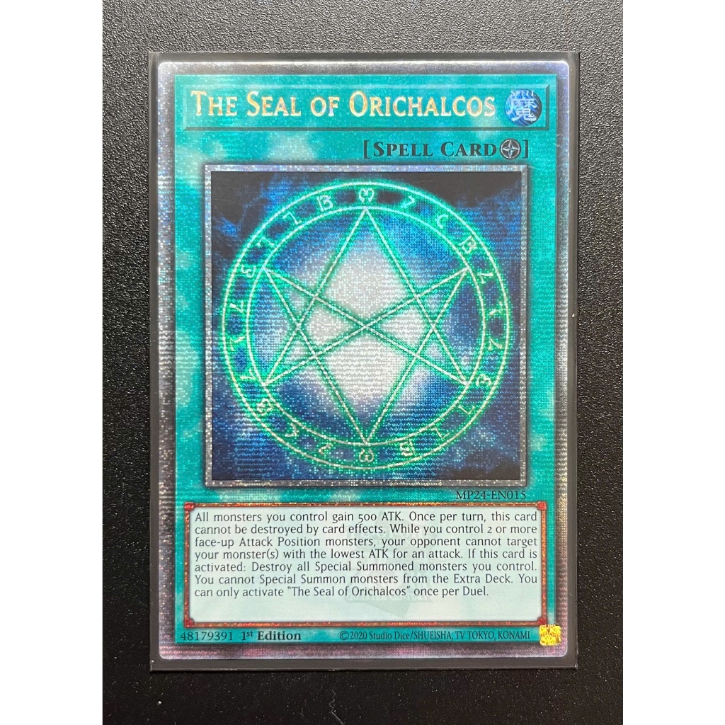 YMS - [Thẻ bài Yugioh] - [TCG-UK] - MP24-EN015 - The Seal of Orichalcos - Quarter Century Rare 1st E
