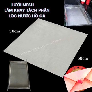  Lưới Mesh 75 tới 100 Chuyên Dụng Làm Khay Tách Phân - Lọc Nước Hố Cá - INOX 304 Không Rỉ 