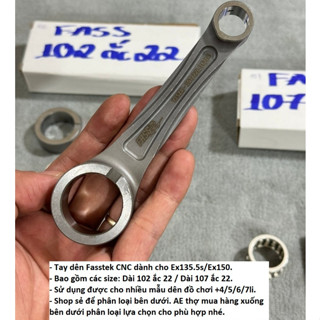 Tay dên FASSTek CNC dài 102/107mm ắc 22 dành cho xe Ex135.5s/Ex150