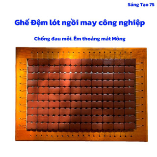 ghế Đan dây cước hạt trúc ngồi máy may công nghiệp