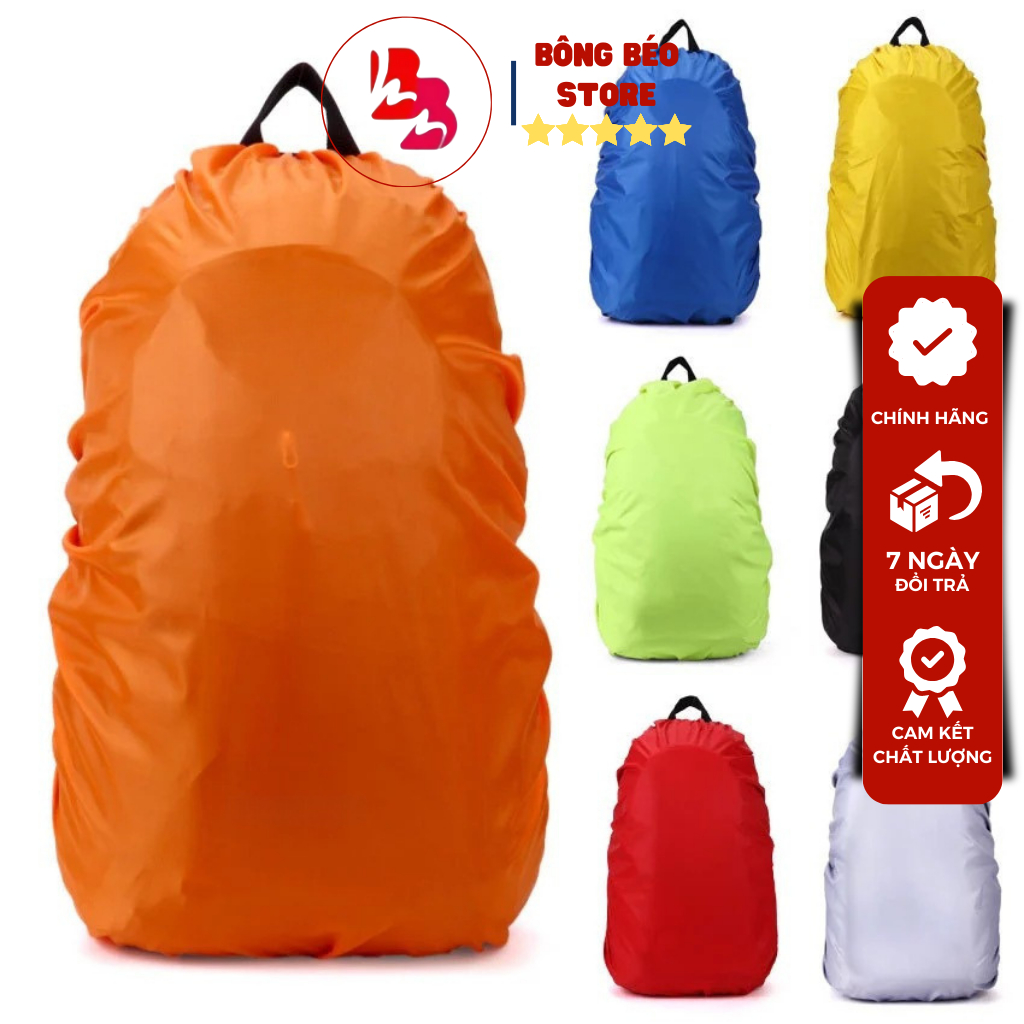 Áo Trùm Balo Chống Nước (35-50L) , Túi Trùm Balo bảo vệ túi khi đi mưa, bọc balo đi học, balo phượt