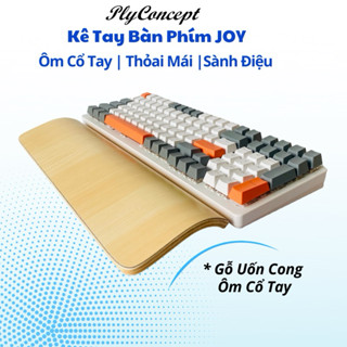 Kê Tay Bàn Phím Cơ, Gỗ Uốn Cong ôm Cổ Tay, Chống Mõi, Thoải mái Làm Việc- PlyConcept Joy Palm Rest
