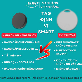 Thiết Bị Định Vị SMART TAG ENJOY Chuẩn MFI cho xe máy, ô tô, thú cưng, tránh thất lạc,APP TÌM IOS