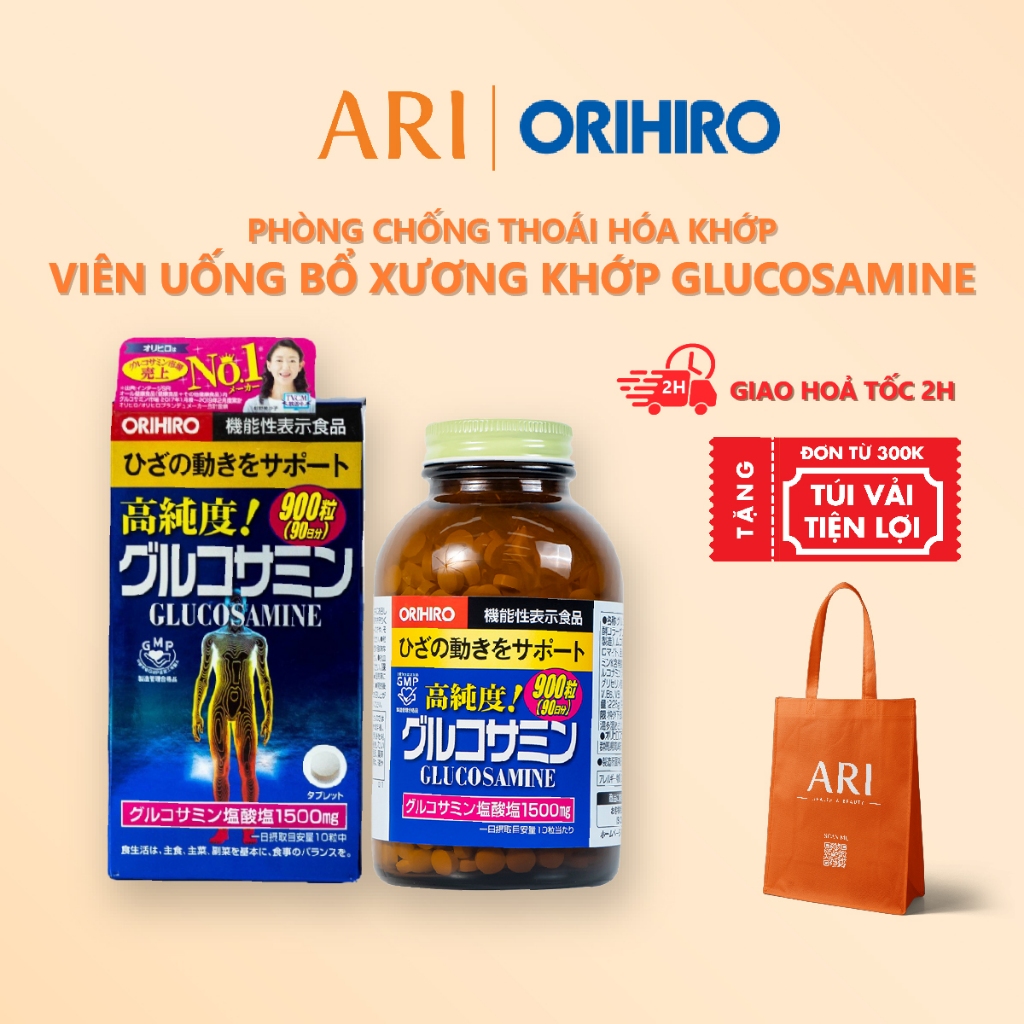 Viên uống bổ xương khớp Glucosamine Orihiro 950 viên - 900 viên - ARI Health & Beauty