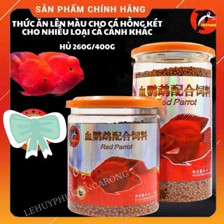  Cám Cho Cá Hồng Két Các Loại Cá Phụ Kiện Giúp Lên Màu Tốt Hủ 260g 400g 
