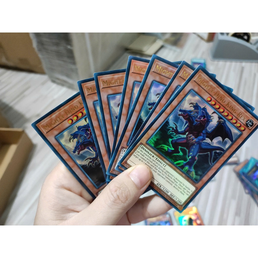 [Yugioh Funny Shop] 1 lá thẻ bài Mighty Dino King Rex - MP24-EN209 - Ultra Rare 1st Edition