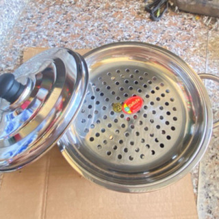  Combo 3 món Nồi lẩu + vĩ hấp không chân + bếp Cồn chắn gió  mẫu  mới   