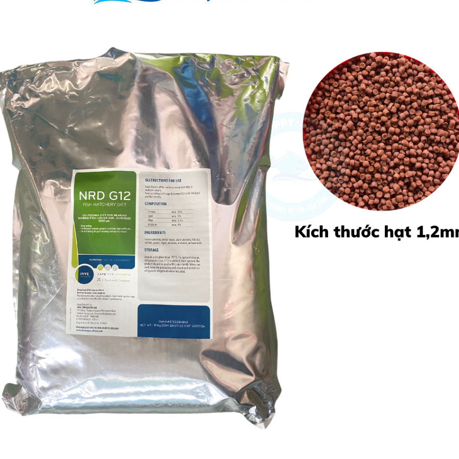 Cám Thái Inve NRD G12 Dành Cho Cá Con Và Cá Lớn hủ 500g - 1kg