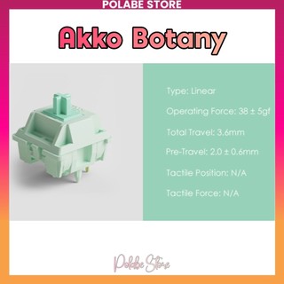 Switch Akko Botany linear switch Công Tắc Bàn Phím Cơ Polabe Store
