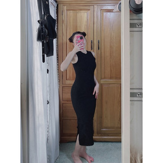 Đầm body gân xẻ tà ( Hoả tốc HCM )