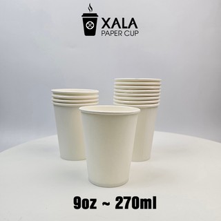 2000 chiếc Cốc Giấy màu Trắng 9oz dùng 1 lần trong tiệc cưới hội nghị chất lượng cao 270ml