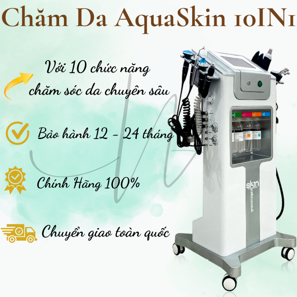 Máy Chăm Sóc Da Aqua 10in1 | Máy Aqua 10 Chức Năng | Máy Aqua Skin_Management Dùng Trong Spa TMV