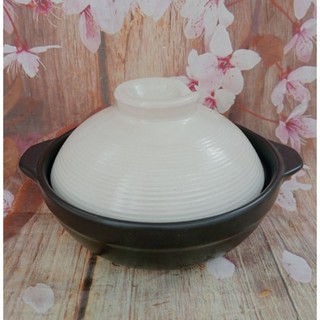 Nồi sứ kho cá, kho thịt gốm sứ Nhật cao cấp 0.8L - nồi sứ kho cá