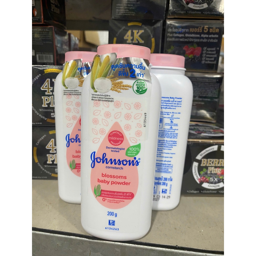 1 phấn rôm Johnson Baby 200g Thailan
