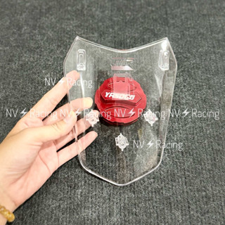 Combo Chụp nắp xăng trong suốt SH - Lead 2 Val / 4Val 2017-2024 kèm nắp xăng nhôm CNC