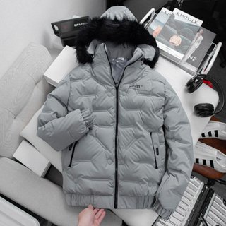 Áo khoác nam, áo phao nam bóng mũ lông mặc thu đông AK29