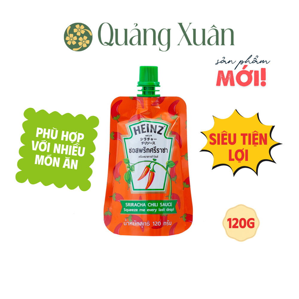 [HSD: 07/2026] Tương ớt Sriracha hiệu Heinz - Heinz Sriracha Chilli Sauce 120g