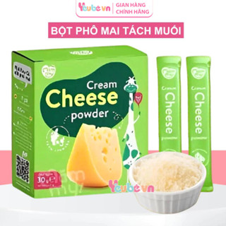 Bột Phô Mai Tách Muối Bánh Ăn Dặm Mămmy YEUBEVN Bột Rắc Cơm Rắc Cháo Cho Bé Ăn Dặm Hộp 10 Ống
