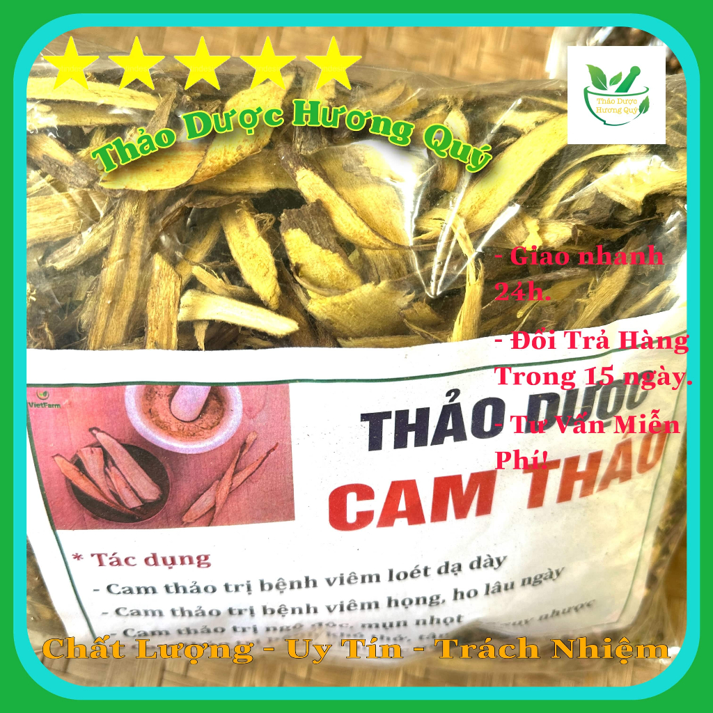 100g Cam Thảo Khô, Sạch, Thơm, Nguyên Chất Loại 1