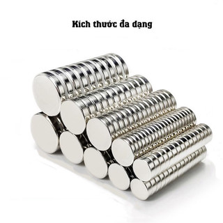 (Combo) Viên nam châm đất hiếm. Nam châm trắng nhiều kích thước. Nam châm vĩnh cửu ( Lực từ N35-52)
