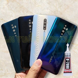 Nắp Lưng Oppo Reno 2Z và Reno 2F dùng chung chất liệu kính lk loại 1 tặng kèm keo dán