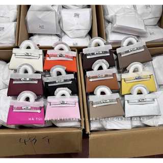  Túi xách Hờ mờ ke ly KL19 tag bạc nhiều màu Sz 19 Chuẩn đẹp 