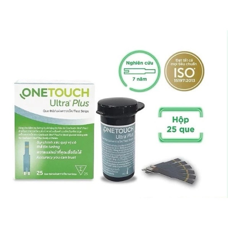 Que Thử Đường Huyết Onetouch Ultra Plus (25que)
