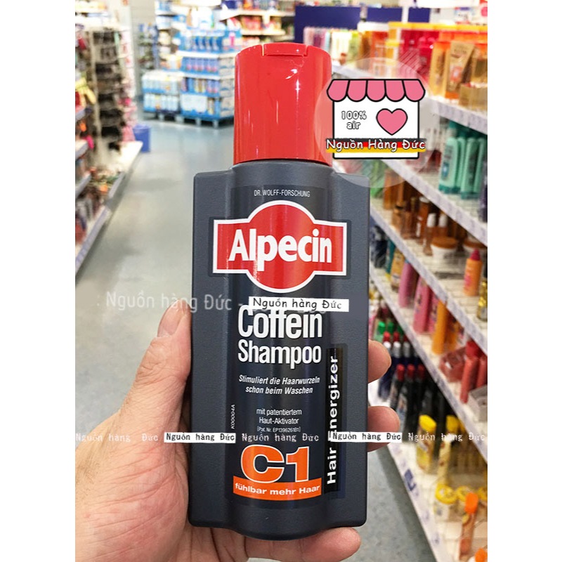 Dầu gội mọc tóc Alpecin C1 CHUẨN Đức chống rụng - Nguồn hàng Đức