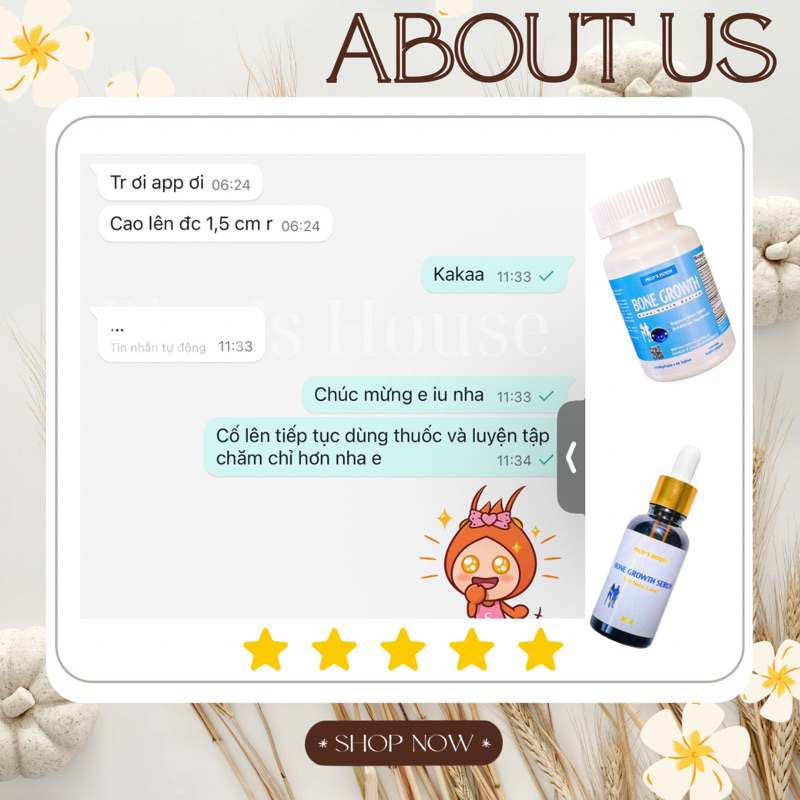 [Mua 2 tặng 2]Tinh Chất Hỗ Trợ Tăng Chiều Cao Bone Growth