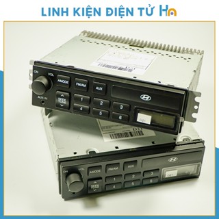 Đầu CD Hyundai tháo máy nghe AM, FM, AUX nguyên bản, công suất 2 kênh 150w