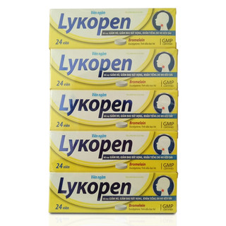  Viên Ngậm Ho LYKOPEN Đau Rát Họng   1 tuýp x 24 Viên   