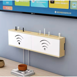 Kệ treo tường, kệ để wifi, tv box, android box treo tường Gỗ MDF phủ melamin