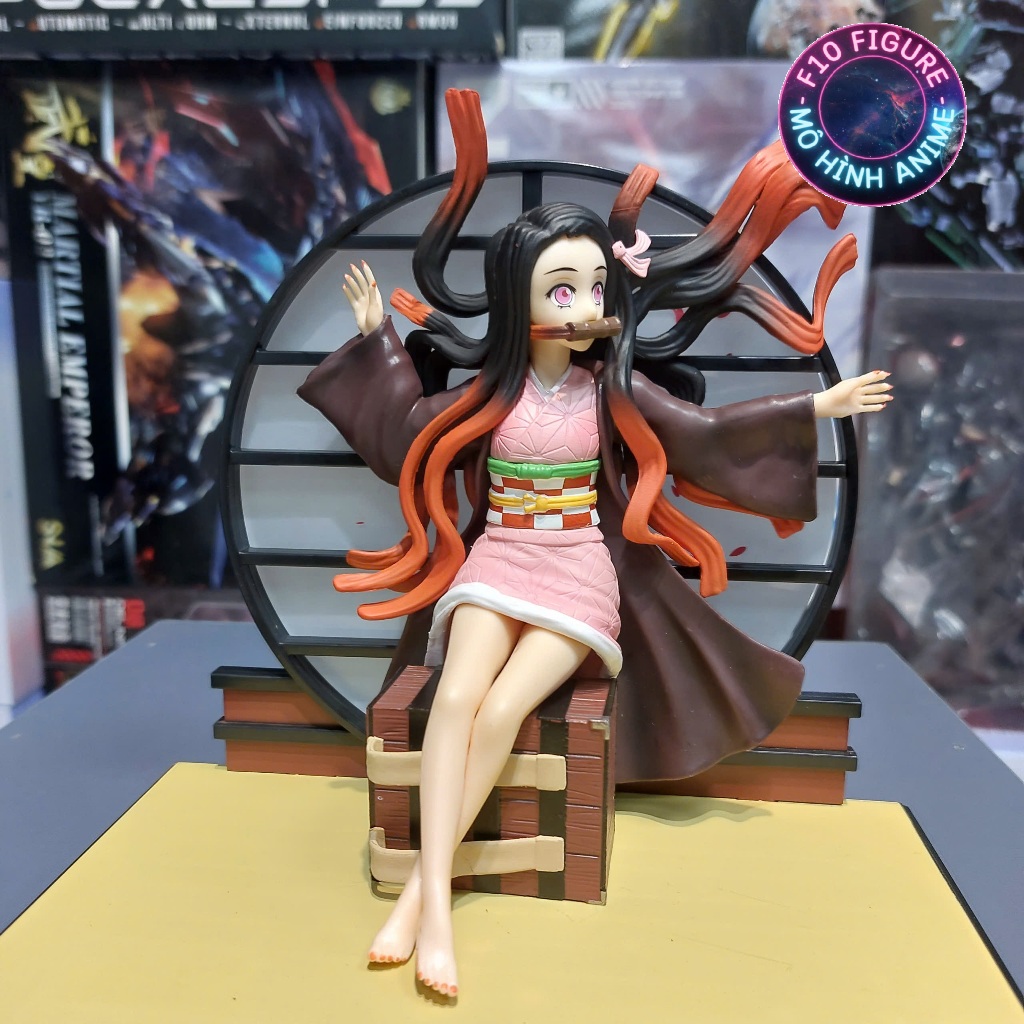 Mô hình Nezuko nằm sàn Kimetsu no Yaiba -  Mô hình Nezuko nằm sàn 19Cm - Hàng Cao Cấp Nét và rẻ