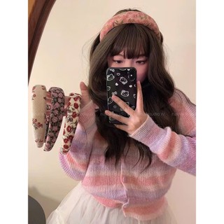 Cài bờm băng đô tóc đa năng họa tiết hoa caro trái tim nhiều mẫu phong cách Hàn sang trọng dễ thương