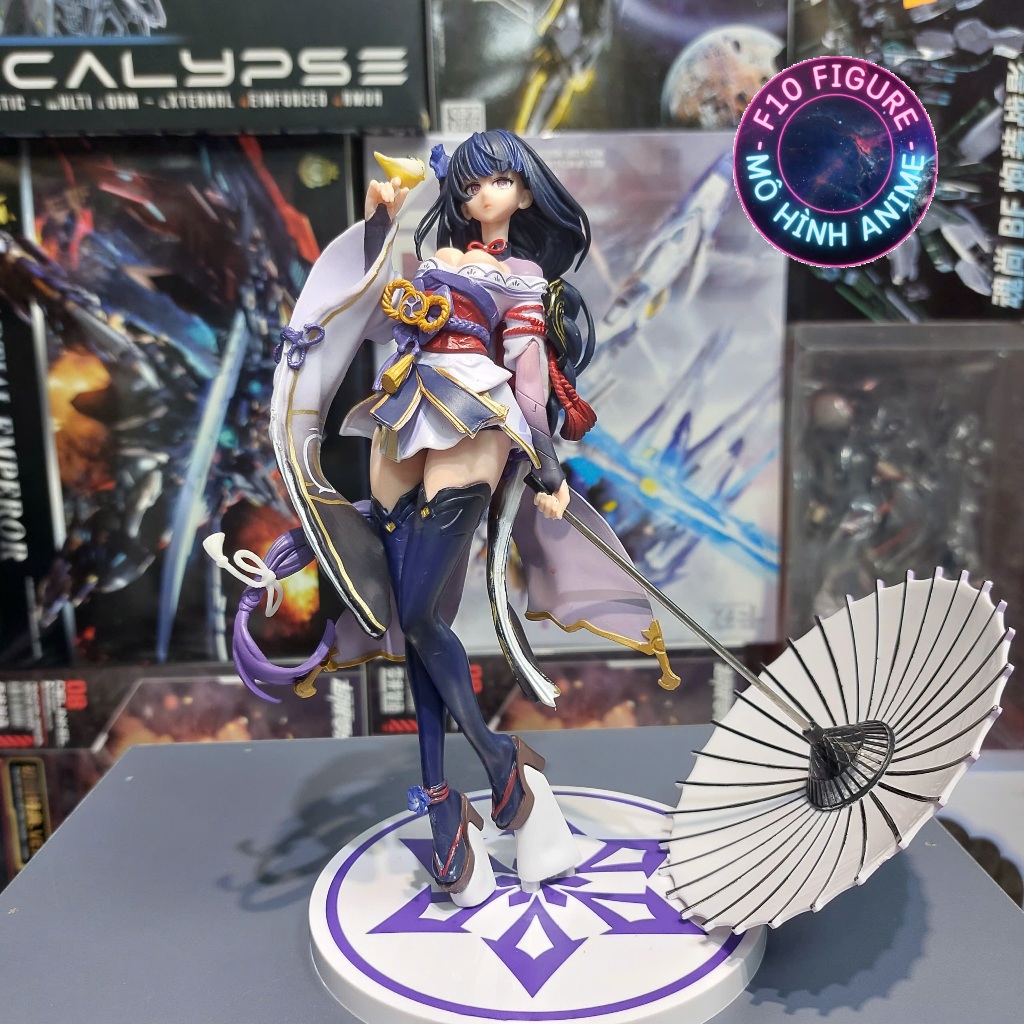 Mô Hình Genshin Impact Tướng quân sấm sét Raiden Shogun cầm ô rẻ- Mô hình Raiden Shogun cao 25 cm