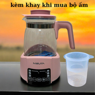   Tặng kèm khay hân sữa  Máy đun nước pha sữa cho bé khử clo Misuta Misan Bảo hành 12 tháng 