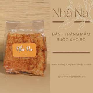 COMBO 5 BỊCH TIẾT KIỆM 25K- Bánh Tráng Mắm Ruốc Bò Xay| Đặc Sản Đà Lạt| Nhà Na