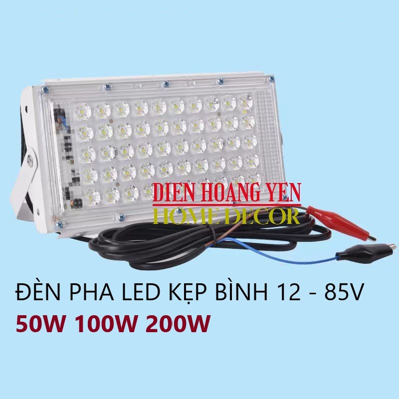 đèn pha led kẹp bình 12v - 85V 50W 100W 200W siêu sáng sáng trắng